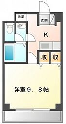 セレブ洋 1DKの間取図画像