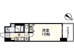 ウィング宝町ファイブ 1Kの間取図画像