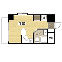 メゾン・ド・オンディーヌ ワンルームの間取図画像