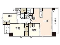 レジデンス大手町五丁目 3LDKの間取図画像