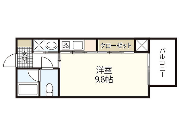 ＬＵＸＥＳ大手町 ｜広島県広島市中区大手町4丁目(賃貸マンション1K・7階・29.20㎡)の写真 その2