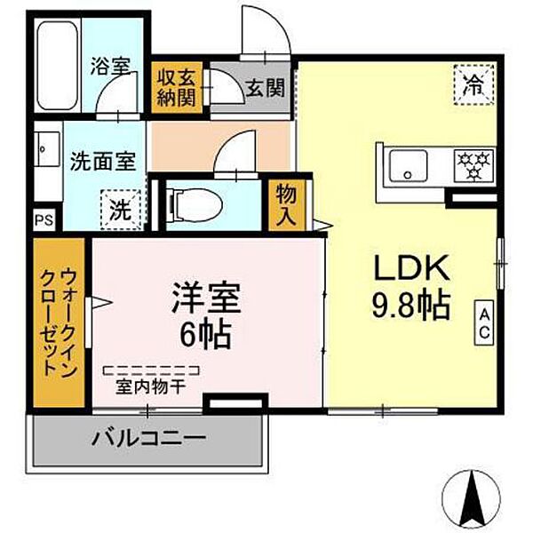 Ｄ－ｒｏｏｍコサコ ｜広島県安芸郡府中町石井城1丁目(賃貸アパート1LDK・3階・41.92㎡)の写真 その2