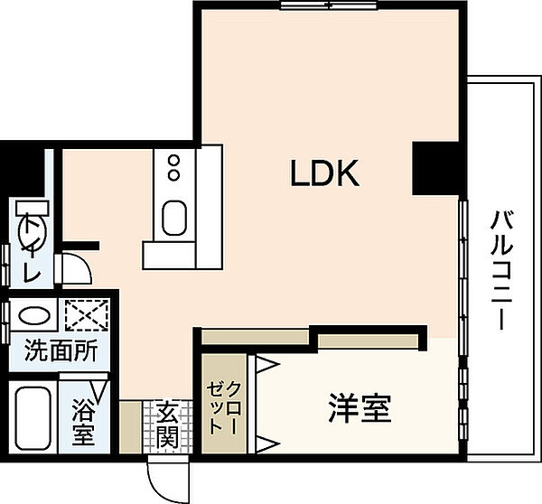 レジェンド南竹屋 ｜広島県広島市中区南竹屋町(賃貸マンション1LDK・2階・50.61㎡)の写真 その2