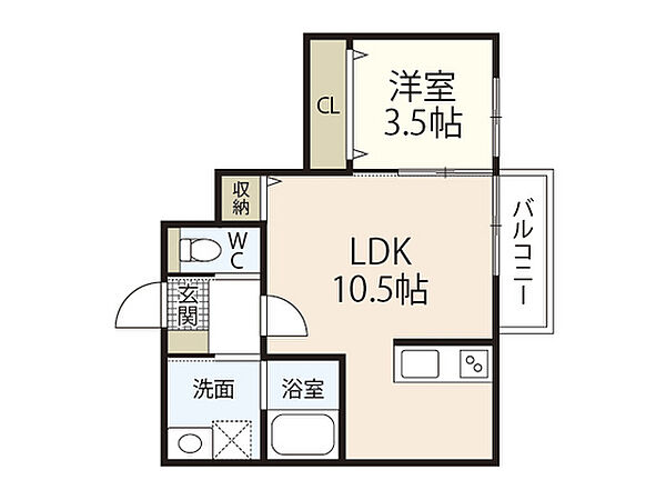 サニーガーデン廿日市 ｜広島県廿日市市大東(賃貸アパート1LDK・2階・35.18㎡)の写真 その2