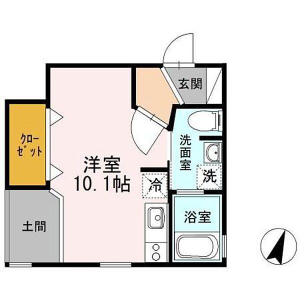 広島県広島市東区尾長東2丁目(賃貸マンション1R・3階・26.97㎡)の写真 その2