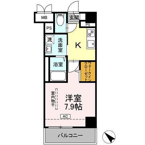 広島県広島市安芸区船越南3丁目(賃貸マンション1K・4階・28.56㎡)の写真 その2