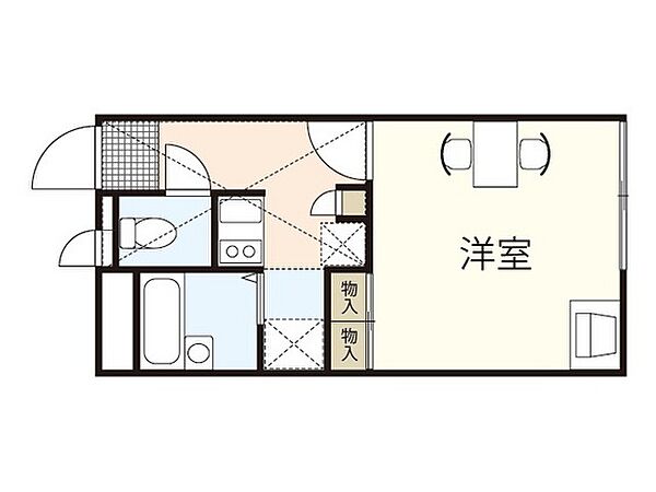 レオパレスコットンハウス ｜広島県安芸郡府中町浜田2丁目(賃貸アパート1K・2階・19.96㎡)の写真 その2