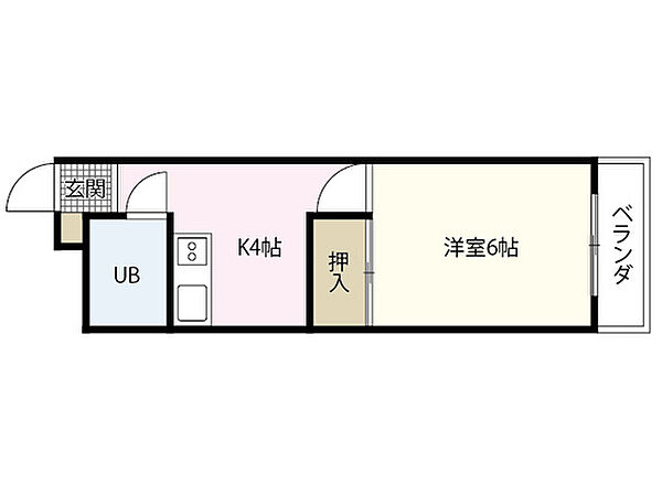 谷原ビル ｜広島県広島市南区出汐1丁目(賃貸マンション1K・4階・23.00㎡)の写真 その2