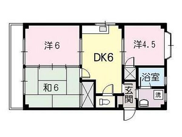 アーバン出汐 ｜広島県広島市南区出汐1丁目(賃貸マンション3DK・3階・49.00㎡)の写真 その2