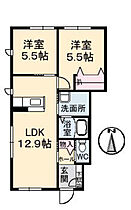 メープルコートNAKAO B棟  ｜ 広島県広島市東区戸坂千足1丁目（賃貸アパート2LDK・1階・53.91㎡） その2