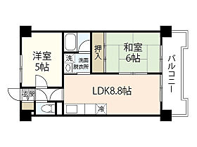 広島県広島市西区己斐中1丁目（賃貸マンション2LDK・5階・48.60㎡） その2