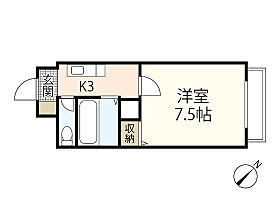 広島県広島市東区曙5丁目（賃貸マンション1K・4階・24.00㎡） その2