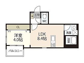 広島県広島市西区草津南1丁目（賃貸アパート1LDK・1階・32.20㎡） その2