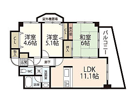 ライオンズマンション西白島  ｜ 広島県広島市中区西白島町（賃貸マンション3LDK・7階・63.81㎡） その2