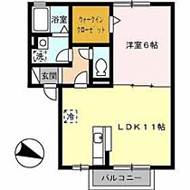 パレーシャルII  ｜ 広島県広島市東区戸坂くるめ木2丁目（賃貸アパート1LDK・2階・41.80㎡） その2