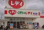 ドラックストア「くすりのレデイフジ井口店まで551ｍ」