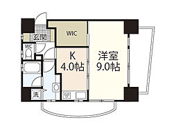 SUNCREST 1DKの間取図画像
