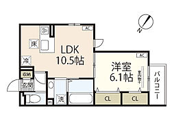 間取図画像 1LDK