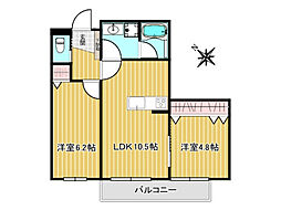 間取図画像 2LDK