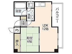 第5田中ビル 1LDKの間取図画像