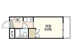 今村エステート2 ワンルームの間取図画像