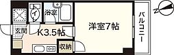 メイユール廣兼 1Kの間取図画像