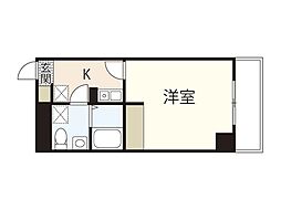 ラシャンティ本川 1Kの間取図画像