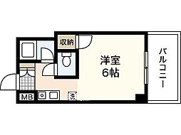 パーク・フォレスト 1Kの間取図画像