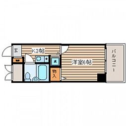 トーカンキャステール己斐本町 1Kの間取図画像