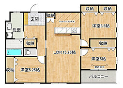 (仮称)江波東新築AP 3LDKの間取図画像