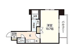 第29やたがいビル 1Kの間取図画像