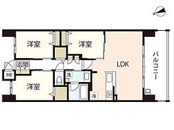 ヴェルディ天神川駅南 3LDKの間取図画像