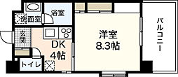 フォーラム牛田-7 1DKの間取図画像