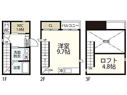 Maisonetic東高須 ワンルームの間取図画像