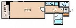多田ビル 1Kの間取図画像
