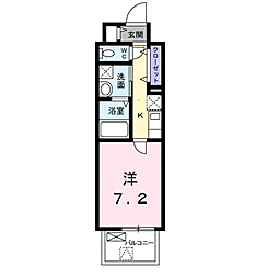 M&R 1Kの間取図画像