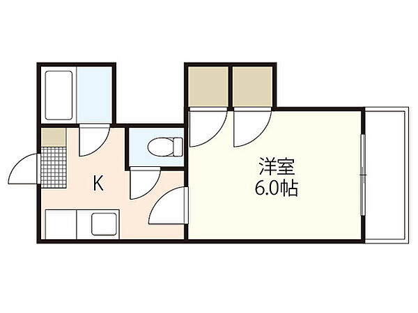 第5シモビル ｜広島県広島市西区南観音町(賃貸マンション1K・8階・20.75㎡)の写真 その2