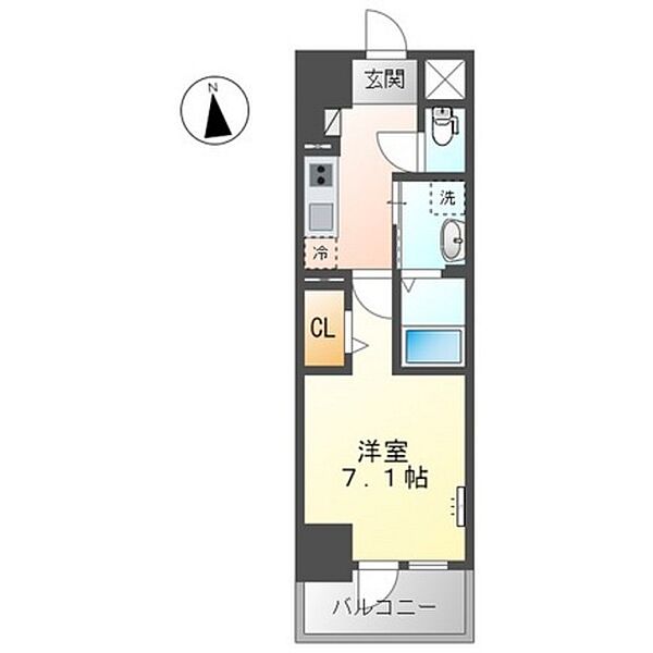 グランエッセ ｜広島県広島市西区中広町1丁目(賃貸マンション1K・4階・26.45㎡)の写真 その2