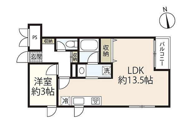 広島県広島市安佐南区西原9丁目(賃貸アパート1LDK・2階・38.48㎡)の写真 その2