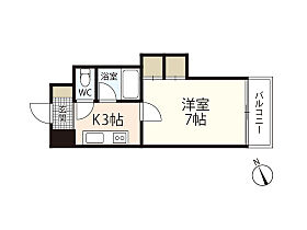 広島県広島市安佐南区長楽寺2丁目（賃貸マンション1K・3階・24.31㎡） その2