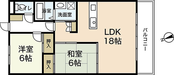 グレイスカワイI ｜広島県広島市安佐南区緑井7丁目(賃貸マンション2LDK・1階・63.00㎡)の写真 その2