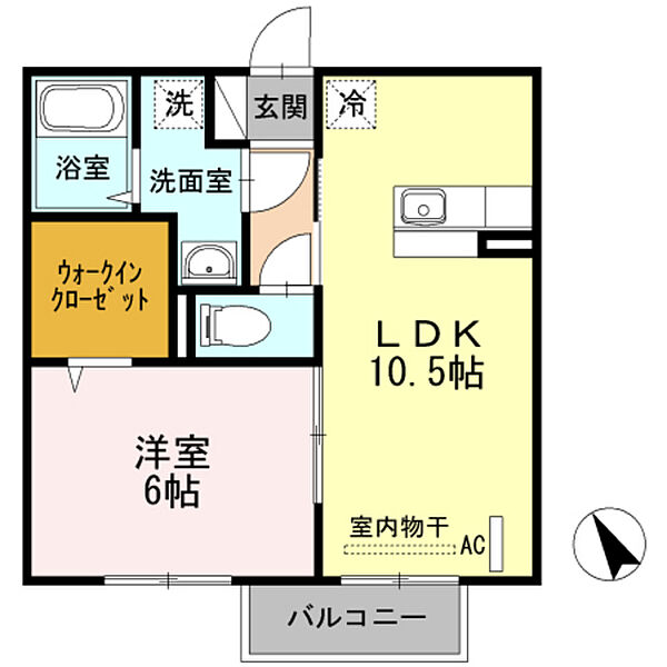 プリマベーラIV ｜広島県広島市安佐南区川内4丁目(賃貸アパート1LDK・2階・40.84㎡)の写真 その2