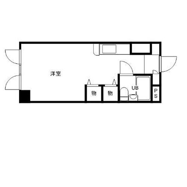 広島県広島市南区比治山町(賃貸マンション1R・4階・23.04㎡)の写真 その2