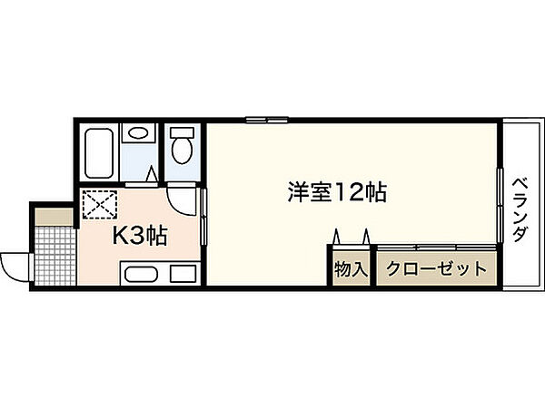 ハイネ中筋21 ｜広島県広島市安佐南区中筋1丁目(賃貸マンション1K・6階・34.58㎡)の写真 その2