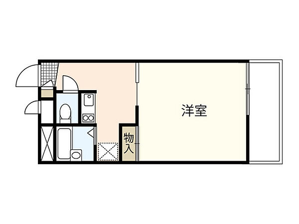 広島県広島市東区戸坂大上1丁目(賃貸マンション1R・3階・20.28㎡)の写真 その2