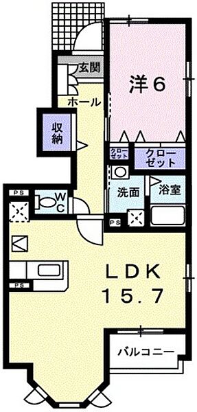 グラースＢ ｜広島県広島市安佐南区東野1丁目(賃貸アパート1LDK・1階・52.74㎡)の写真 その2