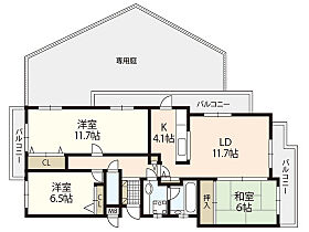 広島県広島市西区古江西町（賃貸マンション3LDK・1階・90.91㎡） その2