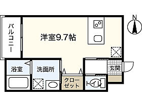 広島県広島市安佐南区大町東3丁目（賃貸アパート1R・1階・27.24㎡） その2