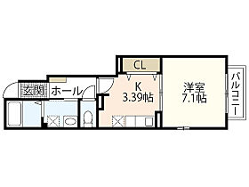 広島県広島市西区井口1丁目（賃貸アパート1K・1階・32.90㎡） その2