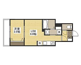 広島県広島市中区鉄砲町（賃貸マンション1LDK・7階・28.42㎡） その1